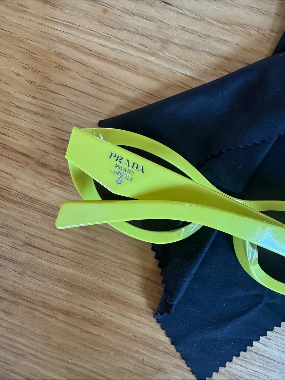 Sunglasses PR 26ZS Prada Sunglasses in Lime Green with Black Case